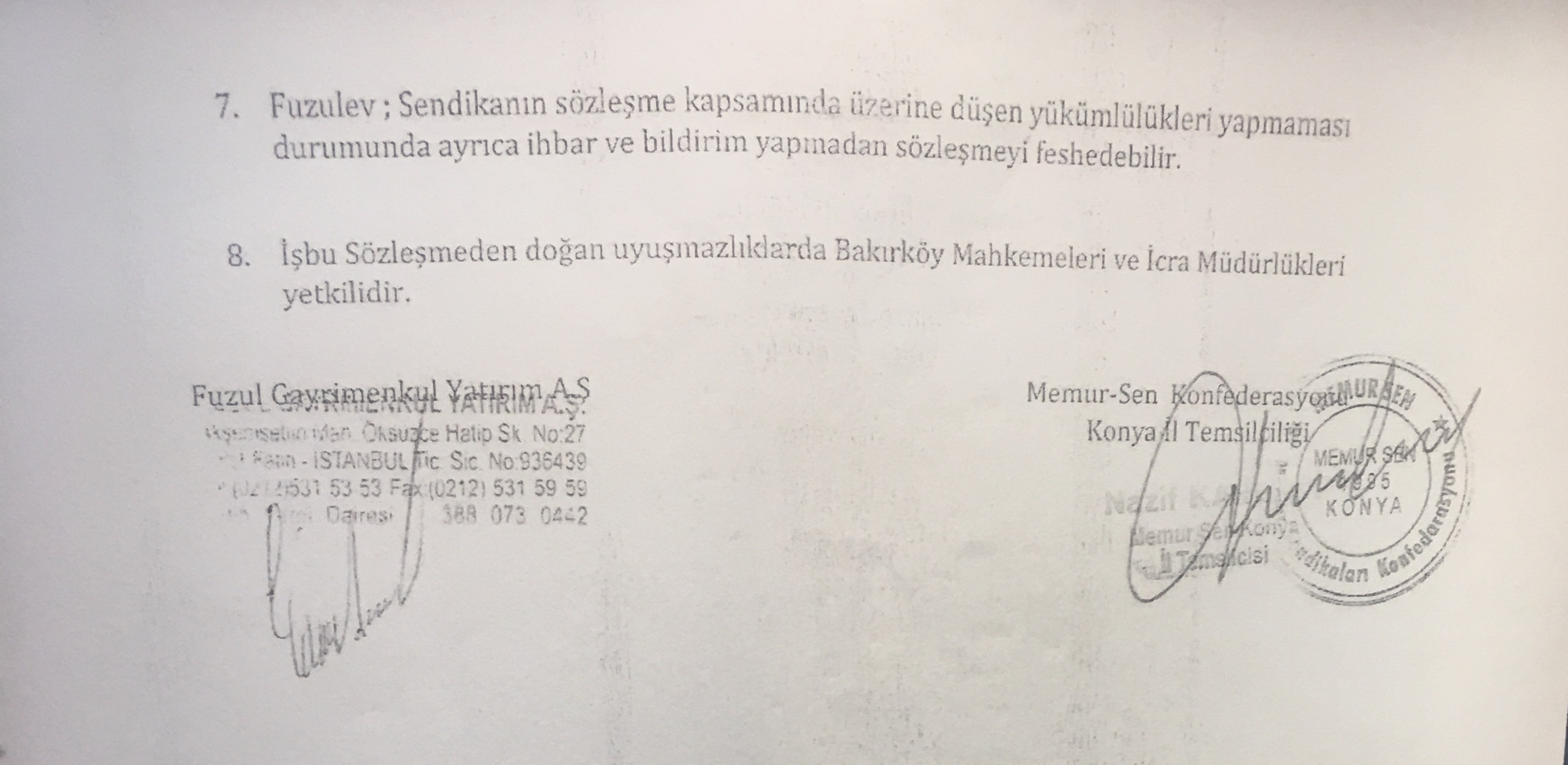 Fuzul Ev�den MemurSen�lilere Özel İndirim Konya MemurSen